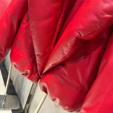 Load image into Gallery viewer, Custom Leather Puffer Jacket
