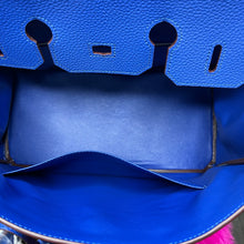 Load image into Gallery viewer, (Togo Leather) Blue Sloan Bag (gold)