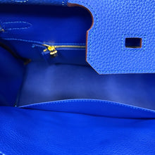 Load image into Gallery viewer, (Togo Leather) Blue Sloan Bag (gold)