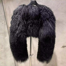 Load image into Gallery viewer, Custom Mongolian Fur Cropped Jacket