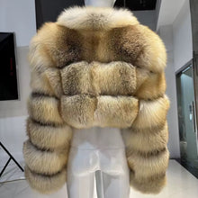Load image into Gallery viewer, A Day in the Life of This Golden Fox Fur Coat