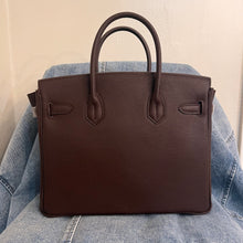Load image into Gallery viewer, (Togo Leather) Chocolate Brown Sloan Bag (gold)