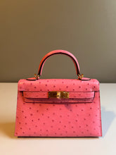 Load image into Gallery viewer, Genuine Ostrich Skin 19cm Mini Bag