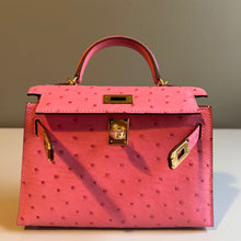 Load image into Gallery viewer, Genuine Ostrich Skin 19cm Mini Bag