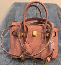 Load image into Gallery viewer, (Togo Leather) Mauve Sloan Bag (gold)