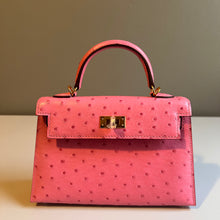 Load image into Gallery viewer, Genuine Ostrich Skin 19cm Mini Bag
