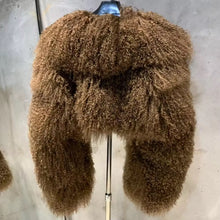 Load image into Gallery viewer, Custom Mongolian Fur Cropped Jacket