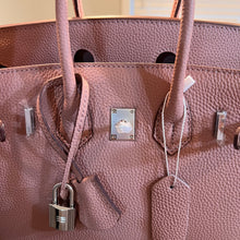 Load image into Gallery viewer, (Togo Leather) Mauve Sloan Bag (silver)