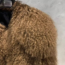 Load image into Gallery viewer, Custom Mongolian Fur Cropped Jacket