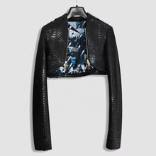 Load image into Gallery viewer, Python-Embossed Genuine Leather Dress & Jacket Set | Made to Order