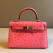 Load image into Gallery viewer, Genuine Ostrich Skin 19cm Mini Bag