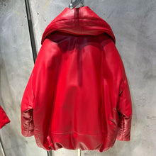 Load image into Gallery viewer, Custom Leather Puffer Jacket