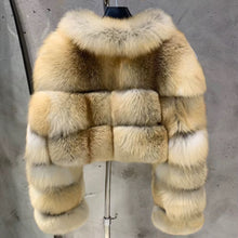 Load image into Gallery viewer, A Day in the Life of This Golden Fox Fur Coat