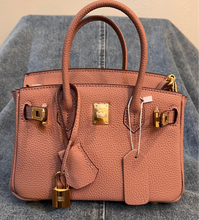 Load image into Gallery viewer, (Togo Leather) Mauve Sloan Bag (gold)