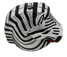 Load image into Gallery viewer, Handmade Zebra Crystal Clutch