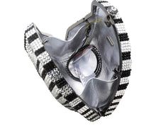 Load image into Gallery viewer, Handmade Zebra Crystal Clutch