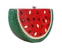 Load image into Gallery viewer, Handmade Watermelon Crystal Clutch
