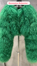 Load image into Gallery viewer, Custom Mongolian Fur Cropped Jacket
