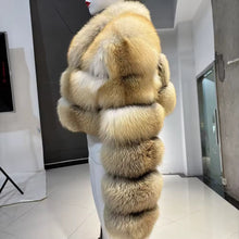 Load image into Gallery viewer, A Day in the Life of This Golden Fox Fur Coat
