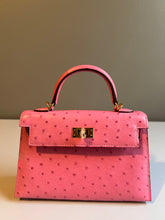 Load image into Gallery viewer, Genuine Ostrich Skin 19cm Mini Bag
