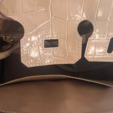 Load image into Gallery viewer, Sloan Bag Crocodile (gold)(silver)
