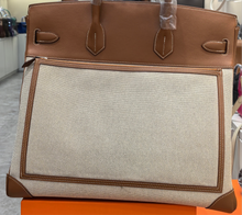 Load image into Gallery viewer, (Canvas and Leather) Sloan Bag 40cm (silver)

