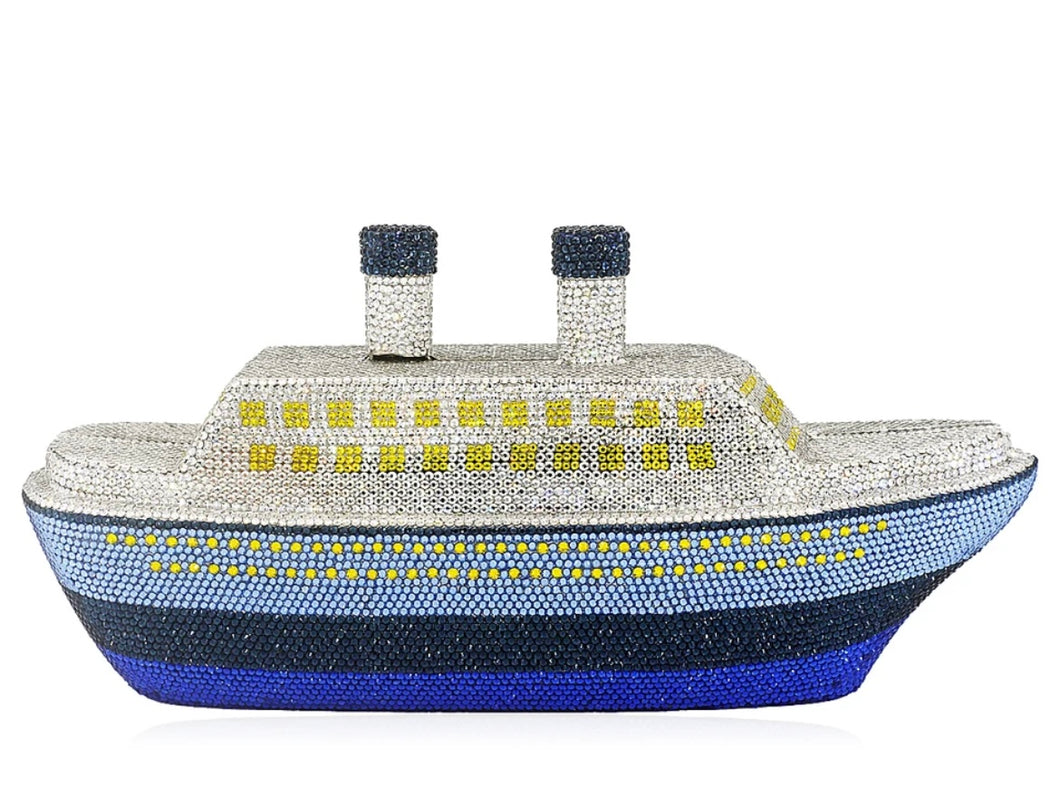 Handmade Cruise Ship Crystal Clutch