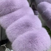Load image into Gallery viewer, Gorgeous Cropped Real Fox Fur Coat – Stylish, Cozy, and Totally Insta-Worthy!

