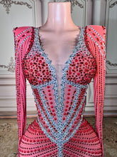 Load image into Gallery viewer, Crystal Long-Sleeve Mermaid
Gown
