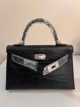 Load image into Gallery viewer, Non Branded-No Logo (Embossed Croc) mini bag (silver)
