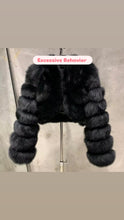 Load image into Gallery viewer, Gorgeous Cropped Real Fox Fur Coat – Stylish, Cozy, and Totally Insta-Worthy!

