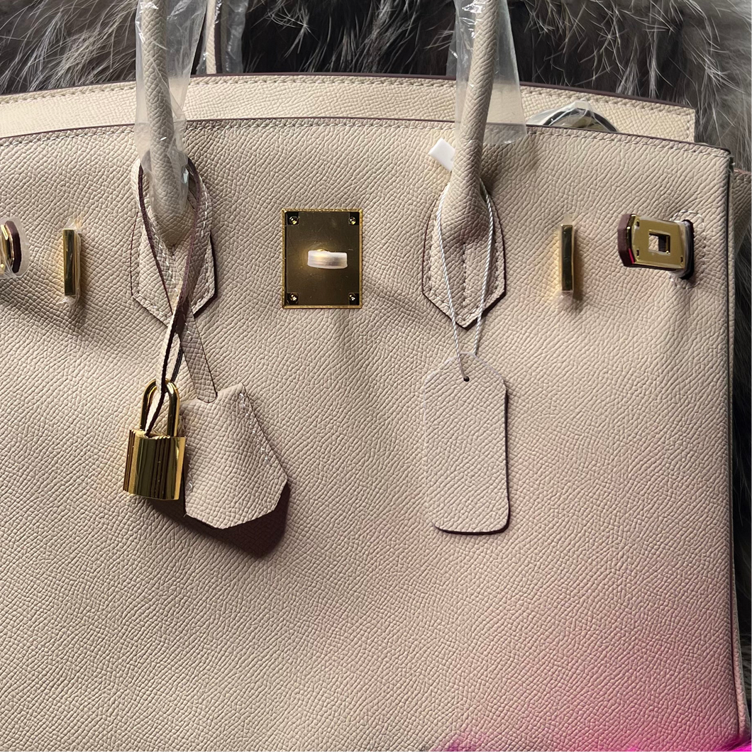 (Epsom Leather) Cream Sloan Bag