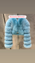 Load image into Gallery viewer, Gorgeous Cropped Real Fox Fur Coat – Stylish, Cozy, and Totally Insta-Worthy!
