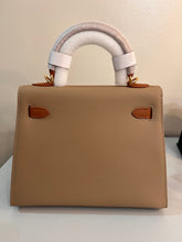 Load image into Gallery viewer, (Epsom Leather) Taupe/Brown (gold)
