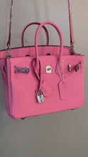 Load and play video in Gallery viewer, (Togo Leather) Light Pink Sloan Bag (silver)
